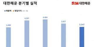 SM그룹 대한해운, 시황 악화 불구 견조한 실적 달성