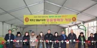 ‘태안 백화산 물놀이공원’, 겨울 맞아 얼음 썰매장 ‘새단장’