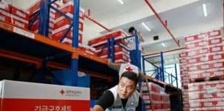 대한적십자사 서울지사, 산불 피해 지역에 긴급구호물품 전달