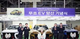 KG 모빌리티, 국내 최초 전기 픽업 ‘무쏘 EV’ 양산 기념식 개최