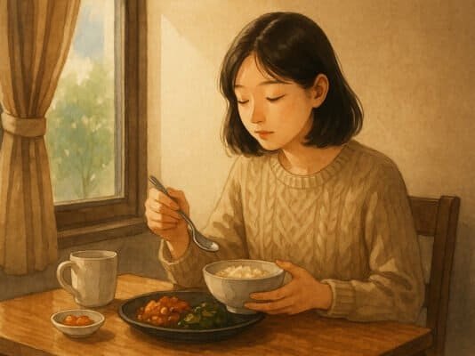 조용한 사치 ① – 혼자 밥 먹는 날, 나는 조금 더 괜찮은 사람이 된다