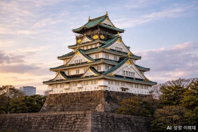 ChatGPT Image 2026년 4월 12일 오후 10_57_49 오사카성 전경 일본 성 건축 역사 유적 AI 생성 이미지