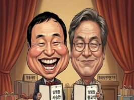 세상 참. . . 서승만 정동극장 대표 임명과 황교익 문화관광연구원장 임명을 풍자한 시사만평