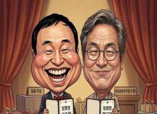 세상 참. . . 서승만 정동극장 대표 임명과 황교익 문화관광연구원장 임명을 풍자한 시사만평